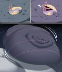 2025 absurd_res belly big_belly comic duo feral generation_3_pokemon gigantamax_pokemon hi_res huge_belly hyper hyper_belly morbidly_obese nintendo obese outside overweight pokemon pokemon_(species) seviper shweetmagnet zangoose
