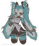 2026 5_fingers animatronic anthro arm_tuft biped blue_body blue_eyes blue_fur bon_(twf) bottomwear bow_tie breasts buckteeth claws clothed clothed_anthro clothed_female clothing colored cosplay crossgender crossover crossover_cosplay detailed digital_drawing_(artwork) digital_media_(artwork) ear_tuft eyelashes facial_tuft female female_anthro fingers floppy_ears fur hatsune_miku head_tuft hi_res lagomorph legwear leporid long_ears looking_aside looking_at_viewer lop_ears machine mammal medium_breasts menthaam mtf_crossgender nub_tail portrait pose pupils rabbit red_pupils robot robot_anthro robotic_arm shaded shoulder_tuft skirt slim_anthro slim_female solo teeth the_walten_files thick_thighs thigh_highs three-quarter_portrait topwear tuft vocaloid white_body yamaha_corporation
