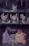 2018 absurd_res anthro biped captured cave collar collar_only comic constricted_pupils dipstick_ears dipstick_tail ear_markings erect_tail eyebrows featureless_crotch female fuf fur generation_1_pokemon generation_5_pokemon generation_6_pokemon goodra grey_body grey_fur grey_inner_ear_fluff grin group head_tuft hi_res imminent_rape imminent_sex inner_ear_fluff larger_male leash leashed_collar lickitung looking_at_another male markings minccino muk multicolored_ears multiple_images multiple_scenes nintendo nude one_eye_closed open_mouth pokemon pokemon_(species) pupils rubbing_eye scared size_difference small_pupils smaller_female smile solo sound_effects tail tail_markings teeth tongue tongue_out tuft white_markings
