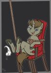 2018 bdsm bondage bound chair chair_bondage cutie_mark equid equine eyebrows feral fuf furniture green_hair hair half-closed_eyes hasbro hi_res hooves horn imminent_tickling legs_tied looking_at_viewer loose_feather male mammal my_little_pony mythological_creature mythological_equine mythology narrowed_eyes on_chair open_mouth quadruped restraints rope rope_bondage short_hair simple_background sitting sitting_on_chair smile smiling_at_viewer smirk smirking_at_viewer solo teeth tongue unicorn