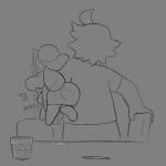 1:1 2026 ahoge animal_crossing anthro bodily_fluids bottomwear canid canine canis carrying_another carrying_partner cheering clothed clothing digital_drawing_(artwork) digital_media_(artwork) domestic_dog drunk duo english_description female fluffy fluffy_hair genital_fluids hair heart_symbol human isabelle_(animal_crossing) laugh leaking_vagina male male/female mammal medium_hair monochrome nintendo raunchyriot sequence shih_tzu shirt skirt substance_intoxication topwear toy_dog vaginal_fluids vaginal_fluids_through_clothing wet wet_clothing
