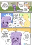 absurd_res bottle breasts buneary comic container dialogue ditto_(pokemon) english_text featureless_breasts featureless_crotch female female_focus female_humanoid generation_1_pokemon generation_4_pokemon goo_creature goo_humanoid hair hi_res holding_bottle holding_container holding_object human humanoid idea_bulb layruwu light_bulb long_hair mammal medium_breasts milk_bottle milk_container monotone_body nintendo open_mouth pokemon pokemon_(species) pokemorph purple_body solo_focus standing text walking