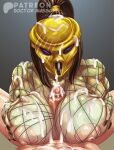 absurd_res alien alien_humanoid armor bodily_fluids breast_play breasts bukkake clothing cum cum_covered cum_drip doctor_awesome dreadlocks dripping ejaculating_on_another ejaculation female female_on_human first_person_view fishnet_clothing genital_fluids genitals hair headgear headgear_only helmet helmet_only hi_res human human_on_humanoid human_pov humanoid interspecies male male/female male_on_humanoid male_pov mammal mandibles messy nipples penile penis pinup ponytail pose predator_(franchise) sex titfuck tongue tongue_out yautja