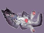 4_toes animal_genitalia animal_penis animal_vulva bestiality big_penis bodily_fluids bulge canid canine canine_genitalia canine_penis canine_vulva canis claws cum cum_drip cum_in_vagina cum_inside detailed_bulge digitigrade dominant dominant_male dripping duo ejaculation feet female female_penetrated feral feral_on_feral feral_penetrated fur genital_fluids genital_outline genitals hi_res huge_penetration hybrid intraspecies knot knotted_penis lilpuppywaves love loving_sex male male/female male_penetrating male_penetrating_female mammal married_couple muscular muscular_male nonbinary_(lore) pawpads paws penetration penile penile_penetration penis penis_outline penis_size_difference plump_labia purple_body purple_fur red_vulva sex size_difference smaller_female smaller_penetrated smile stretched_vagina submissive submissive_female tail tail_motion tailwag thrusting tight_fit toes tongue tongue_out vaginal vaginal_penetration vulva wolf wolfdog