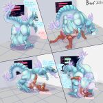 1:1 abdominal_bulge anal anal_orgasm anal_penetration animal_genitalia animal_penis anthro anthro_penetrated anus aroused ball_sniffing balls balls_on_face balls_touching bestiality big_balls big_penis bloof_(artist) bloof_(character) blue_body bodily_fluids butt canine_genitalia canine_penis churning_balls comic cum cum_inflation cum_inside dialogue digital_media_(artwork) dinosaur dragon dromaeosaurid duo ejaculation english_text equine_genitalia equine_penis erection extreme_penetration feathers feral feral_penetrating feralized genital_fluids genitals glowing glowing_anus glowing_cum glowing_genitalia glowing_penis glowing_tongue hands-free hi_res huge_balls huge_penis hybrid hyper hyper_genitalia inflation knot knotted_penis knotting larger_feral looking_pleasured lying machine male male/male musk musky_balls mythological_creature mythological_scalie mythology nude oblivious open_mouth orgasm penetration penile penile_penetration penis penis_in_ass prehistoric_species presenting presenting_hindquarters puffy_anus raised_tail red_body reptile requesting robot saliva saurischian scalie screen sex sex_after_cumming shaded sheath simple_background size_difference smaller_anthro sniffing standing stuck_penis sweat sweaty_balls sweaty_genitalia synth_(vader-san) tail text theropod tongue tongue_out unusual_bodily_fluids unusual_cum unusual_genital_fluids upside_down