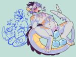 2026 3_toes 6_nipples andromorph andromorph_anthro anthro belly blue_egg blue_sclera blush blush_marks body_blush chest_blush chest_markings chest_tuft claws crotch_tuft diamond_(marking) digitigrade dragon dragon_horn eastern_dragon egg eggnant eye_through_hair eyebrow_through_hair eyebrows eyelashes feet frill_(anatomy) fur furred_dragon furred_scalie genitals hair hand_on_belly hand_on_own_belly hand_on_own_chest heart_symbol hi_res horn humanoid_hands intersex intersex_anthro leg_markings long_neck long_tail looking_pleasured lying markings mastectomy_scar motion_lines multi_nipple multicolored_body mythological_creature mythological_scalie mythology nipples nude_andromorph nude_anthro on_back open_mouth orange_body orange_markings orange_scales oviposition pecs pink_eyes pregnant pseudo_nipples purple_hair purple_horn reclining red_nipples rounded_ears scales scalie scar shaded short_hair signature simple_background solo speech_bubble spotted_shoulders spread_legs spreading striped_paws tail tail_frill tail_motion tailwag tapering_tail teats teeth thick_eyelashes toe_claws toes trans_(lore) trans_man_(lore) translucent translucent_hair tuft ventral_scales vulva vulva_blush wepwawah wet_egg wingless_dragon wire_(wepwawah)