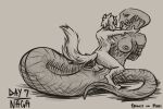2026 absurd_res anthro apode arms_tied asphyxiation bdsm bondage bound choking draconcopode duo embarrassed female feral gynomorph gynomorph/female hi_res hyena inktober_2026 intersex intersex/female kinktober_2026 legless mammal naga restraints rope rope_bondage rope_harness saskia_(sydney_onmars) serpentine sex size_difference sketch smaller_top smile spotted_hyena sydney_onmars