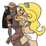  anthro apple crossover disney duo eris feline female fruit human lesbian mammal mirage nervous the_grim_adventures_of_billy_and_mandy unknown_artist 