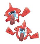 absurd_res ambiguous_focus ambiguous_gender bestiality blue_eyes blush blush_stickers bodily_fluids cel_shading censored censored_genitalia censored_penis cum cum_on_face digital_drawing_(artwork) digital_media_(artwork) disembodied_penis duo feral front_view generation_4_pokemon genital_fluids genitals glans hi_res human human_on_feral humanoid_genitalia humanoid_penis interspecies kstr larger_human larger_male living_machine machine male male_human mammal mosaic_censorship multicolored_body nintendo one_eye_closed open_mouth open_smile penis pokedex pokemon pokemon_(species) red_body rotom rotom_pokedex sex shaded simple_background size_difference smaller_ambiguous smile solo_focus throbbing throbbing_penis two_tone_body white_background