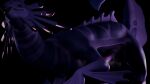 16:9 3d_(artwork) 4k absurd_res alexander_(drag'n_wash) animal_genitalia balls black_background digital_media_(artwork) drag'n_wash dragon feral gator_dragon_games genitals hi_res huge_filesize looking_at_viewer male musk mythological_creature mythological_scalie mythology on_model penis purple_body scalie simple_background smile sniffy solo steam widescreen