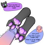 1:1 angry anthro apologetic bear black_body black_fur blue_penis bodily_fluids canid canine claws cozyorange cum cumshot duo ejaculation english_text feet foot_fetish foot_play foot_rub footjob friends_with_benefits fur genital_fluids genitals headshot_portrait hi_res male male/male mammal pawpads paws_on_penis penile penis penis_on_paws portrait purple_pawpads red_penis sex shaded simple_background speech_bubble text thick_penis white_background