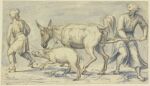 16th_century absurd_res ambiguous_gender ancient_art anus asinus barefoot bernardino_india biped butt clothed clothed_human clothed_male clothing curled_tail domestic_pig donkey equid equine feces feet feral group hair hi_res holding_leash holding_object holding_shovel holding_tool hooves huge_filesize human humanoid_feet humanoid_hands leash looking_back male male_human mammal mixed_media on_hind_legs painting_(artwork) pen_(artwork) plantigrade pooping public_domain quadruped raised_tail shirt short_tail shovel simple_background standing suid suine sus_(pig) tail tail_tuft tools topwear traditional_media_(artwork) traditional_painting_(artwork) tuft tunic unguligrade