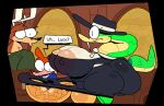 anthro antlers areola areola_slip armless asking_another balls bench big_areola big_balls big_breasts big_butt big_fangs big_nipples big_penis black_border black_clothing black_eyes black_hat black_headwear black_nose blue_clothing blue_suit blue_suit_jacket blush blushing_profusely border breasts brown_body brown_fur brown_skin butt canid canine canis casual_exposure chest_tuft church clothed clothing colored cute_fangs darkened_balls darkened_genitalia darkened_penis deer digital_drawing_(artwork) digital_media_(artwork) dress english_text erection erection_under_clothing fangs flat_colors fox fur genitals glistening glistening_areola glistening_balls glistening_breasts glistening_genitalia glistening_penis green_body green_clothing green_scales green_skin green_suit green_suit_jacket green_tail group gynomorph gynomorph_focus hair hat headgear headwear horn huge_areola huge_balls huge_breasts huge_penis humanoid_genitalia humanoid_penis hyper hyper_genitalia hyper_penis intersex intersex_focus larger_anthro larger_gynomorph larger_intersex looking_at_another's_penis looking_at_genitalia looking_at_penis lucy_swallows male mammal multicolored_body multicolored_fur multicolored_skin new_world_deer nipples open_mouth open_smile orange_body orange_fur orange_hair orange_skin penis pink_areola pink_nipples puffy_areola pupils red_fox reptile scales scalie shaded shocked simple_shading sitting size_difference slit_pupils smaller_anthro smaller_male smile snake snout soups_(superiorfox) speech_box suit suit_jacket superiorfox tail talking_to_another tan_body tan_fur tan_skin teeth text thick_thighs torn_clothing torn_dress trio true_fox tuft two_tone_body two_tone_fur two_tone_skin two_tone_tail voluptuous_anthro voluptuous_gynomorph white_antlers white_sclera wide_hips yellow_body yellow_skin