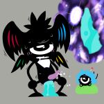 1:1 1_eye abdominal_bulge absurd_res aliasing almighty_patapon_(patapon) ambiguous_gender anal anal_masturbation anal_orgasm anal_penetration anus archfiendofpurity being_watched black_body black_feathers blue_hair blush blush_lines bodily_fluids cosmic_flesh crouching cum cum_drip cum_dripping_from_penis cum_drop cum_while_penetrated cyclops deity digital_media_(artwork) dildo dildo_in_ass dildo_insertion dominant dripping drooling duo ejaculation feathered_crest feathered_wings feathers furrowed_eyebrows genital_fluids genitals glowing glowing_cum glowing_flesh glowing_prostate green_dildo green_pillow grey_background hair hands-free head_crest heart_symbol hero_(patapon) hi_res humanoid internal internal_anal kicking_feet large_penetration laying_on_pillow lineless long_hair looking_at_another lube_drip lube_in_ass lube_on_dildo male masturbation motion_lines multicolored_body multicolored_feathers object_in_ass orgasm patapon patapon_(tribe) patapon_princess penetration penis pillow pink_blush prostate_orgasm prostate_stimulation purple_anus purple_blush purple_penis riding_dildo saliva sex_toy sex_toy_in_ass sex_toy_insertion simple_background single_fang slit_penis sony_corporation sony_interactive_entertainment sparkles sparkling_bodily_fluids sparkling_cum sparkling_genital_fluids sweat sweatdrop unusual_anatomy unusual_bodily_fluids unusual_cum unusual_genital_fluids unusual_wing_placement white_chest wings wings_on_head