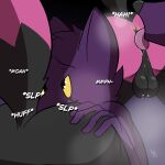 1:1 absurd_res anal anthro anus backsack balls bodily_fluids butt butt_sniffing canid canid_demon canine canis demon duo english_text fox genitals hellhound hi_res lexi_arts male male/male mammal musk musky_balls musky_butt mythological_canine mythological_creature mythology nixxy_(lexi_arts) oral presenting presenting_balls presenting_hindquarters rimming saggy_balls saliva saliva_string sex sniffing text wolf