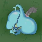 ahegao all_fours anus aquatic balls big_balls big_butt big_penis bodily_fluids butt cum eeveelution female feral generation_1_pokemon genital_fluids genitals hi_res huge_balls huge_butt huge_penis hyper hyper_butt leaking leaking_cum leaking_precum looking_pleasured nintendo penis pokemon pokemon_(species) precum puffy_anus solo sosweetitzlewd vaporeon vein veiny_penis