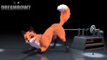 16:9 3d_(artwork) ambiguous_penetration bound canid canine chain chained colored digital_media_(artwork) dildo doggystyle dreamrow7 female feral fluffy fluffy_tail fox from_behind_position fucking_machine fur hi_res machine machine_bondage machine_penetrating mammal orange_body orange_fur paws penetration pose sex sex_toy solo tail toy white_body white_fur widescreen