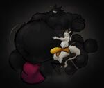 5_fingers anonymous_artist anthro areola balls_outline belly big_belly big_bulge big_butt big_moobs big_penis black_areola black_body black_claws black_fur black_nipples bottomwear bulge butt claws clothed clothing darkner deltarune detailed_bulge digital_media_(artwork) domestic_cat dragon duo eyewear felid feline felis fingers friend_(deltarune) fur furred_dragon furred_scalie genital_outline genitals glasses heterochromia hi_res huge_belly huge_bulge huge_butt huge_moobs huge_penis hugging_belly hyper hyper_belly hyper_bulge hyper_butt hyper_genitalia hyper_penis jockstrap jockstrap_only larger_anthro larger_male male male/male mammal moobs mostly_nude_anthro mostly_nude_male musky_balls mythological_creature mythological_scalie mythology nipples overweight overweight_anthro overweight_male penis penis_outline pink_eyes red_clothing red_jockstrap red_underwear scalie shorts size_difference smaller_anthro smaller_male smile smiley_face smiling_at_another todd_(sad_tomato) topless undertale_(series) underwear underwear_only white_body white_fur yellow_bottomwear yellow_clothing yellow_shorts