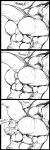 2026 3_panel_comic absurd_res after_vore anthro anus balls black_and_white bodily_fluids bone butt comic crouching dialogue dinosaur dripping duo english_text erection eyes_closed full_tour genital_fluids genitals groan guide_lines hair hi_res holding_skull humanoid_genitalia humanoid_penis humor larger_pred male male/male male_pred male_prey mammal moan monochrome muscular mustelid nude_prey otter pandottermon penis perineum precum precum_drip prehistoric_species raised_tail rear_view reptile safe_vore scalie size_difference skull skull_in_anus skull_prop smile species_request straining sweat sweaty_butt tail teeth text vein veiny_penis vore
