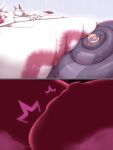 2025 3:4 absurd_res belly big_belly comic duo feral fur generation_3_pokemon gigantamax_pokemon hi_res huge_belly hyper hyper_belly morbidly_obese nintendo obese outside overweight pokemon pokemon_(species) raining seviper shweetmagnet white_body white_fur zangoose