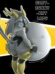 2026 3:4 3d_(artwork) abdominal_bulge absurd_res accessory ambiguous_gender ambiguous_prey anthro anthro_pred antlers armor belly big_belly big_butt bloated blue_eyes bottomless bottomless_anthro bottomless_female bovid bracelet breasts butt cape caprine clothed clothing digestion digital_media_(artwork) eyelashes felid feline female female_anthro female_pred fingerless_gloves floppy_ears fur gloves goat gold_(metal) gold_armor gold_jewelry greaves grey_body grey_fur grey_hair hair hair_accessory hair_ring handwear hi_res high-angle_view hooves horn huge_belly hybrid hyper hyper_belly jackalope jewelry lagomorph leporid looking_back lop_ears mammal medium_breasts pseudoregalia rabbit rear_view same_size_vore shake_lines short_hair side_boob smile solo sybil_(pseudoregalia) tail thick_thighs topwear vest vore weirdodoods wide_hips