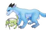 absurd_res ambiguous_gender animal_genitalia animal_penis anonymous_artist anthro blue_body blue_eyes breeding_stand drag'n_wash dragon duo equine_genitalia equine_penis feral gator_dragon_games genitals green_body hi_res imminent_sex kobold kobold_(drag'n_wash) male male/ambiguous mythological_creature mythological_scalie mythology penis ryan_(drag'n_wash) scalie
