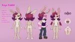 16:9 anthro anus blush boots bottomwear breasts choker clothing demon denim denim_bottomwear denim_clothing digitigrade english_text eyewear female footwear fur fur_jacket genitals glasses green_eyes heart_glasses hi_res highlights_(coloring) horn jeans jewelry lagomorph leporid mammal membrane_(anatomy) membranous_wings model_sheet necklace open_mouth pants presenting presenting_anus presenting_vulva rabbit rayarabbit_(wormsandratsad) red_eyes rolled_up_pants scut_tail shirt shoes short_tail sunglasses tail tan_body tan_fur tank_top text topwear vulva widescreen wings womb_tattoo wormsandratsad_(artist)