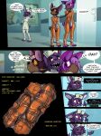 69_position anthro asylum bat bdsm belfry_(summerlong) biped bound chastity_device clothing comic cuff_(restraint) dialogue encasement feet fellatio genitals group headgear headwear hi_res lagomorph latex latex_sleepsack leporid male male/male mammal morrigan_(gravity) mutual_oral muzzle_(object) muzzled nurse_clothing nurse_headwear nurse_uniform oral orange_latex penile penis rabbit restraints sex shackles simon_blutrot sleepsack speech_bubble stripedcrocodile tight_space toes trio uniform