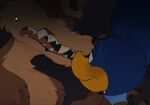 anthro anthro_on_feral avian bestiality bird blush bodily_fluids canid canine canis chest_tuft coyote cuculiform duo eyeless feral hi_res hidden_eyes looking_at_mouth looney_tunes male male/male mammal mouth_shot new_world_ground_cuckoo open_mouth pioozzz road_runner_(looney_tunes) roadrunner showing_teeth submissive submissive_male sweat sweatdrop tuft warner_brothers wile_e._coyote willing_prey