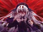  11_eyes blood dress lisette_vertorre long_hair white_hair 