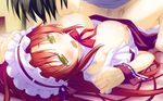  blush breasts censored game_cg irotoridori_no_sekai long_hair minami_kana_(irotoridori) nipples red_hair sex shida_kazuhiro 