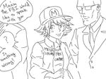  2boys bald baseball_cap bb_(baalbuddy) english fbi glasses greyscale hat megaupload monochrome multiple_boys personification politics short_hair source_request 