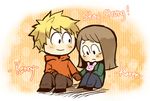  blonde_hair chibi hand_holding holding_hands karen_mccormick kenny kenny_mccormick long_hair siblings south_park tears 