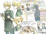  blonde_hair coffee craig craig_tucker hat kataro south_park tweek tweek_tweak 