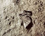  1969 balto balto_(artist) balto_(film) dirt footprint moon moon_landing nasa outside solo space watermark 