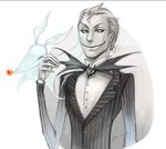 formal helen8143 jack_skellington male_focus personification silver_hair suit the_nightmare_before_christmas zero_(nbc) 
