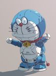  bell_collar collar doraemon doraemon_(character) mechanization nekomamire no_humans robot solo tail whiskers 