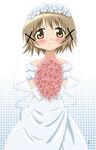 blush dress flower hidamari_sketch highres vzmk2 wedding_dress yuno 