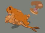  balls cub cum disney feline female feral internal lion looking_at_each_other male missionary_position nala paws penis pussy sex simba straight the_lion_king young 
