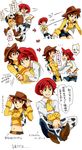  1girl bad_id bad_pixiv_id boots brown_eyes brown_hair cowboy_boots cowboy_hat genderswap green_eyes hat jessie_the_yodeling_cowgirl mato_(10234) midriff navel red_hair sheriff_woody toy toy_story translated 