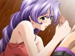  hand_job handjob hitozuma_hime_club long_hair ooishi_kagari penis purple_hair uncensored 