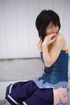  denim_vest highres komiyama_maki long_skirt photo skirt 
