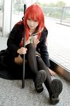  cosplay kipi-san photo real_life red_hair shakugan_no_shana shana solo thighhighs 