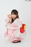  highres japanese_clothes kimono photo sandals yukata yukina 