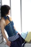  denim_vest highres komiyama_maki photo skirt 