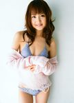  bikini hamada_shoko highres photo sweater swimsuit torn_clothes 