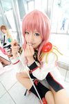  cosplay highres photo pink_hair revolutionary_girl_utena saya saya_(cosplayer) shoujo_kakumei_utena sword tenjou_utena uniform weapon 