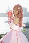  cosplay dress gown gundam gundam_seed gundam_seed_destiny haro highres lacus_clyne mi_ray photo 