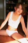  asian female girl highres kamata_natsumi photo shorts stretch stretching tank_top women 