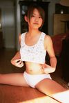  :3 asian female girl highres kamata_natsumi photo shorts stretch stretching tank_top women 